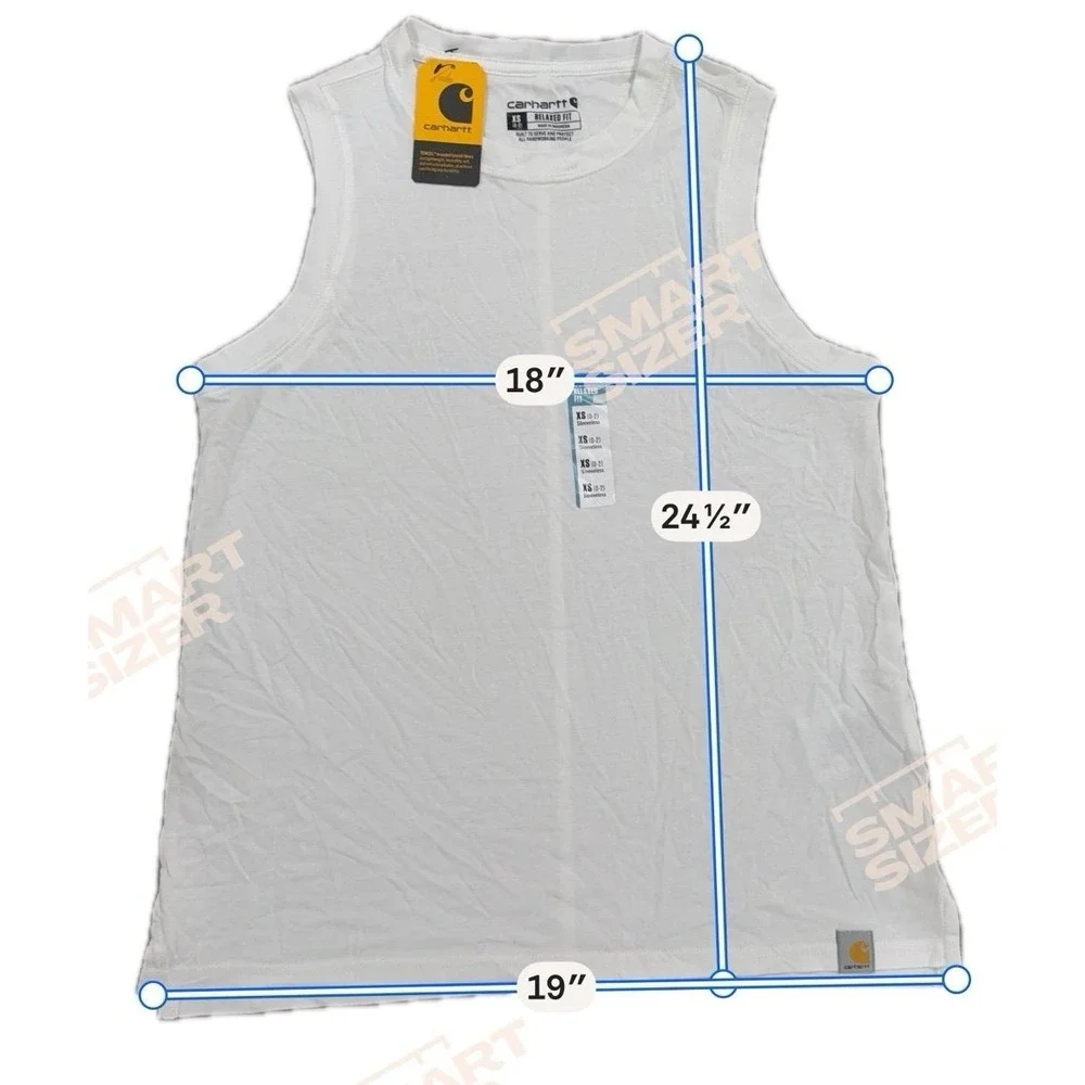 Carhartt Women's‎ Relaxed Fit Sleeveless Tank White XS